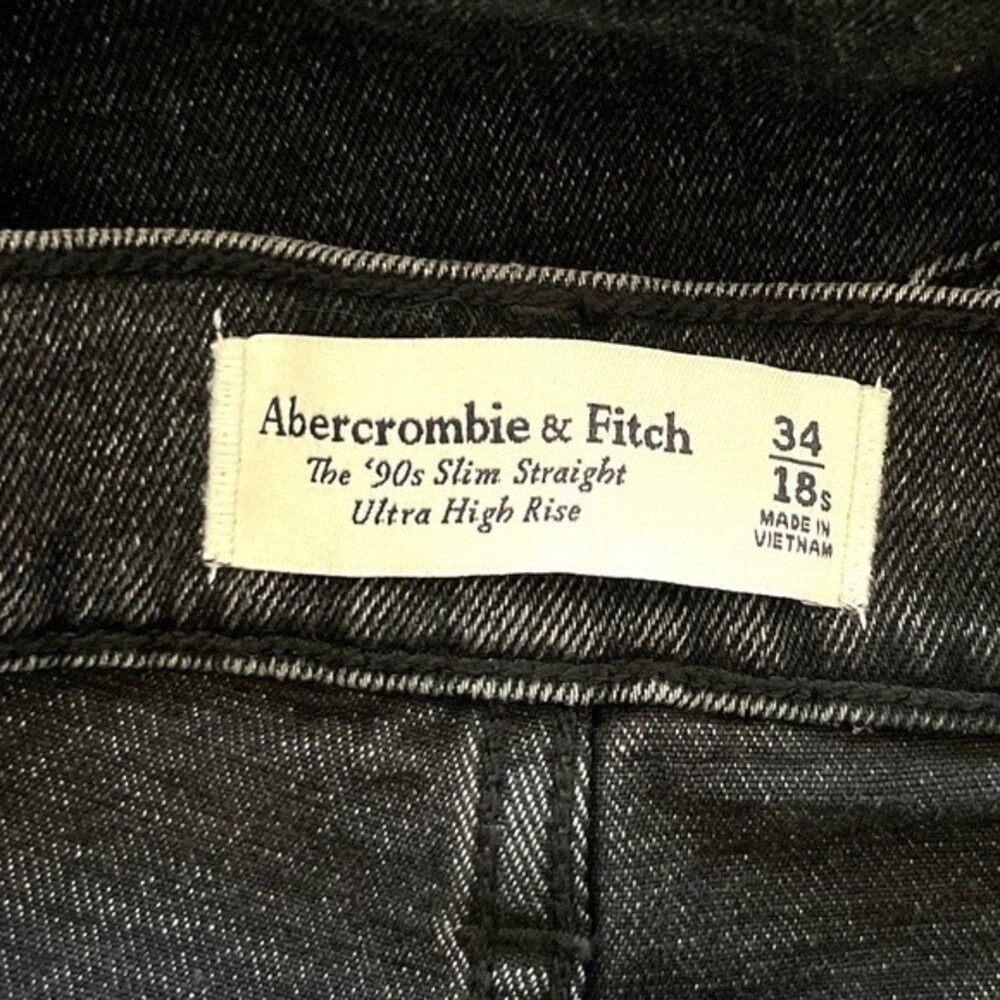 NWT Abercrombie & Fitch Ultra High Rise 90s Slim Straight Jean - Picture 6 of 10